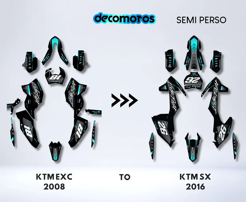 Kit déco SHERCO SE SEF 2017-2024 semi-personnalisé