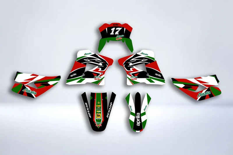 Kit Déco APRILIA MX 125 - RED GREEN